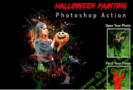 [creativemarket] Halloween Painting Photoshop Action (2021)