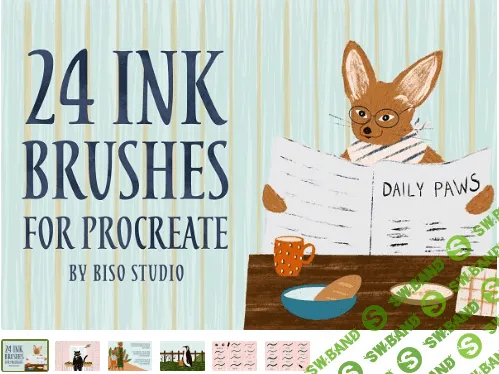 [Creativemarket] Ink Brushes for Procreate (2020)