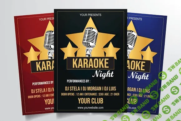 [Creativemarket] Karaoke Night Flyer Template Vol. 1