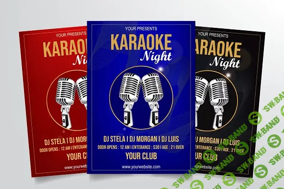 [Creativemarket] Karaoke Night Flyer Template Vol. 2