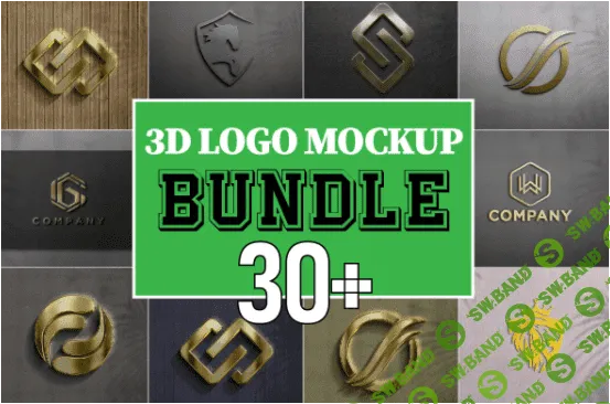 [creativemarket] Luxury 3d LOGO Mockup Bundle v.03 (2022)