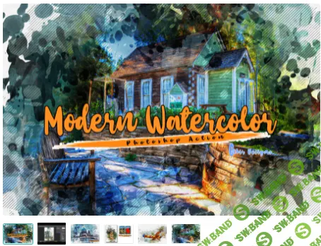 [creativemarket] Modern Watercolor Photoshop Action (2022)