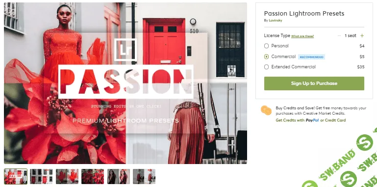 [Creativemarket] Passion Lightroom Presets (2020)
