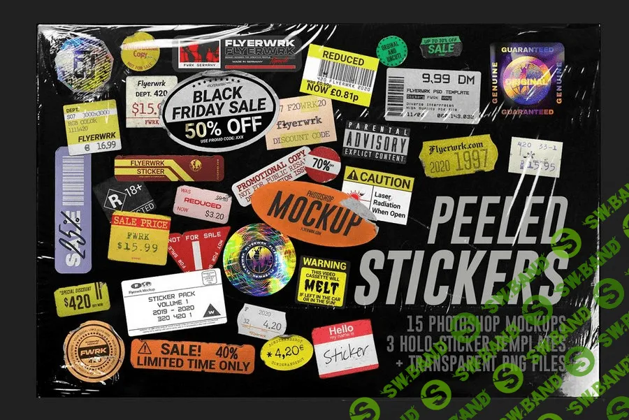[Creativemarket] Peeled Paper Stickers (2020)