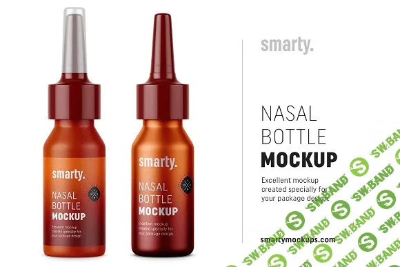 [creativemarket] Plastic & metal nasal bottle mockups