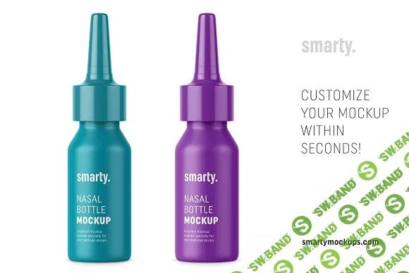 [creativemarket] Plastic & metal nasal bottle mockups