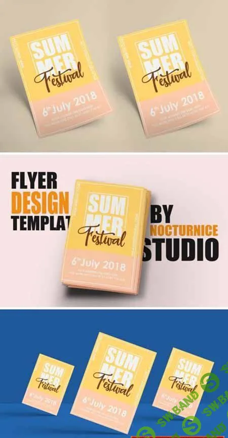 [Creativemarket] Summer Festival Flyer Template PSD