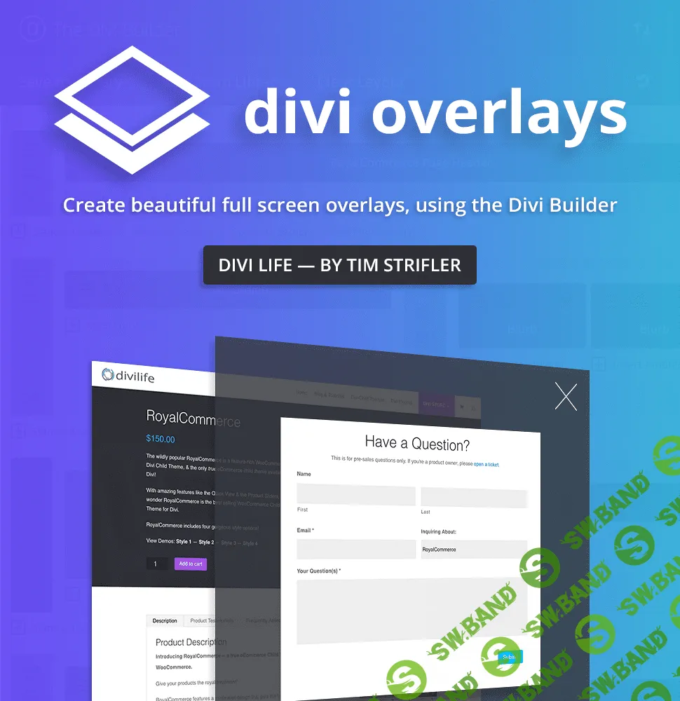 [divilife] Divi Overlays v2.2 - всплывающие окна для Divi WordPress