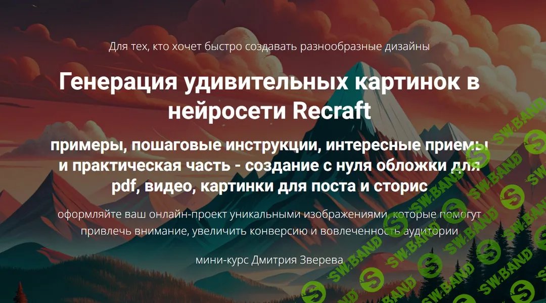 [Дмитрий Зверев] Генерация удивительных картинок в нейросети Recraft (2024)