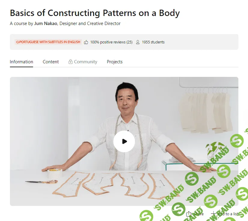 [Domestika] Основы создания лекал на теле (Basics of Constructing Patterns on a Body) (2023)