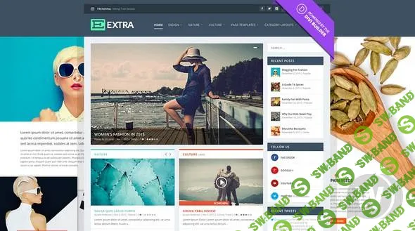 [ElegantThemes] Extra v2.19.5 - шаблон WordPress новостей/журнала