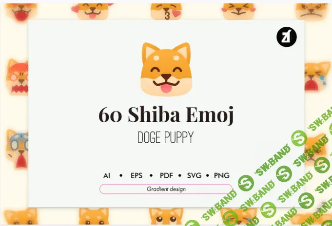 [Elements.Envato] Набор значков 60 Shiba Emoji (2021)