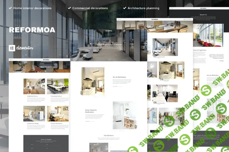 [Elements.envato] Reformoa - Набор шаблон элементов архитектуры и дизайна интерьера
