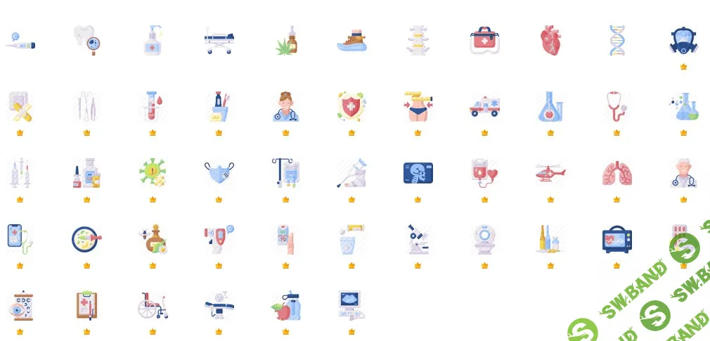 [Flaticon] Icon Pack: Medicine | Flat 50 icons (2021)