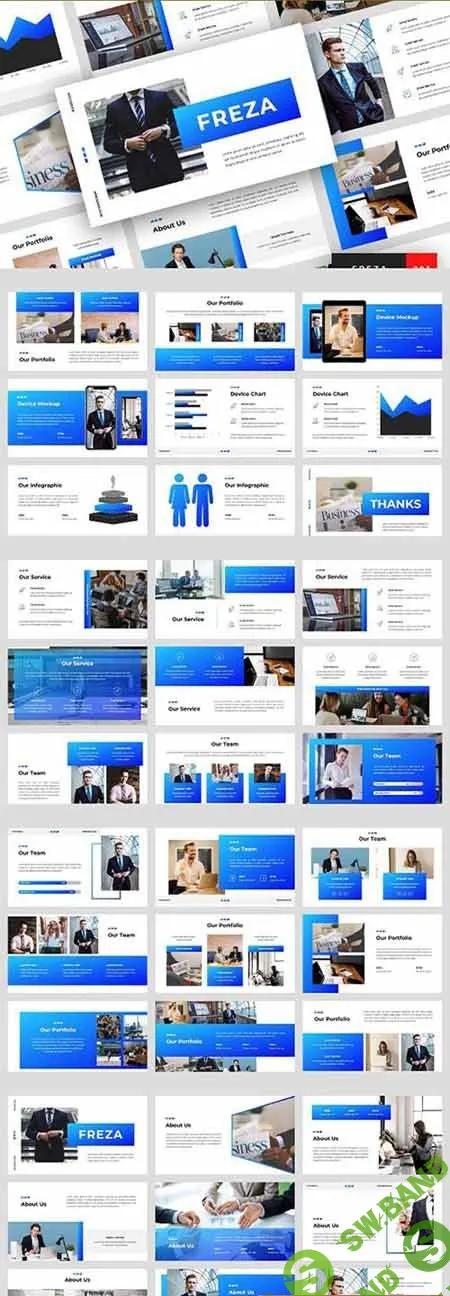 Freza - Pitch Deck PowerPoint Template