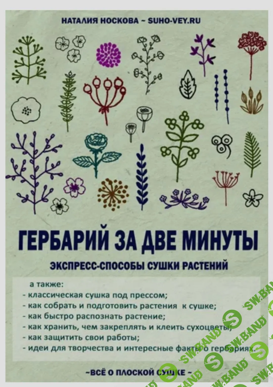 Скачать Курс «Гербарий за две минуты. Пособие по плоской сушке растений.»  [Наталия Носкова]