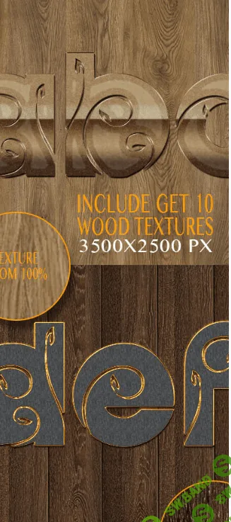 [Graphicriver] 10 3D Text Styles Nature Wood V K7 (2020)