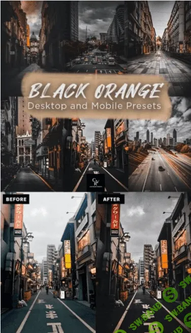 [graphicriver] 10 Black Orange Lightroom Presets (2022)
