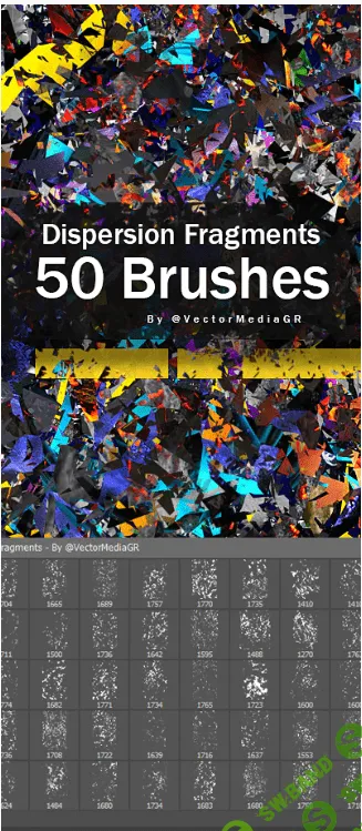 [Graphicriver] Dispersion Fragments - Photoshop Brushes (2020)