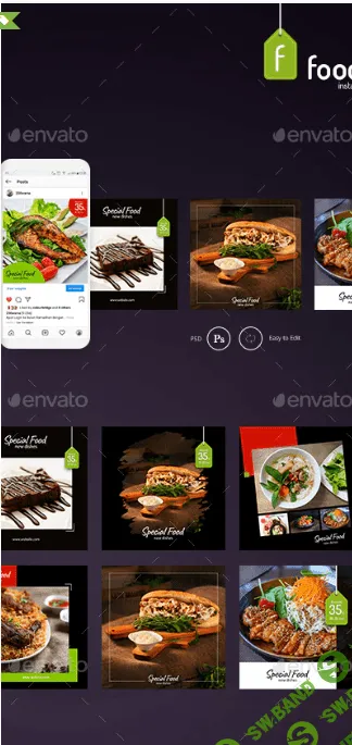 [Graphicriver] Foodie – 8 Instagram Template (2020)