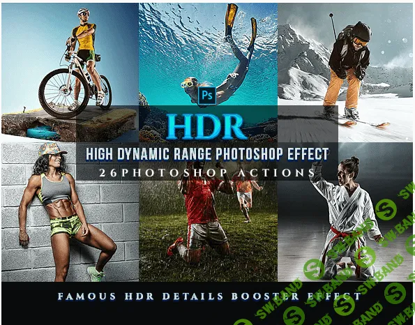 [Graphicriver] HDR Sport Magazine Photoshop 26 Effects (2020)