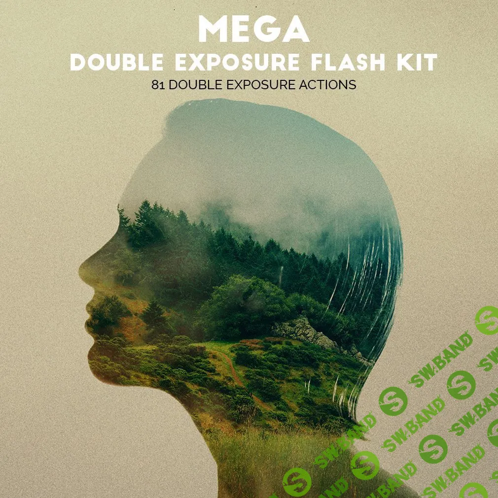 [Graphicriver] Mega Double Exposure Flash Kit - Photoshop Action (2016)