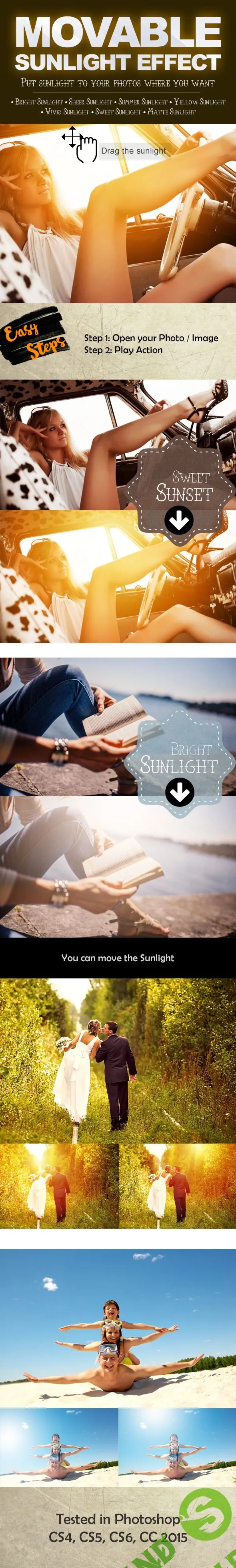 [GraphicRiver] Movable Sunlight Effects Photoshop Actions
