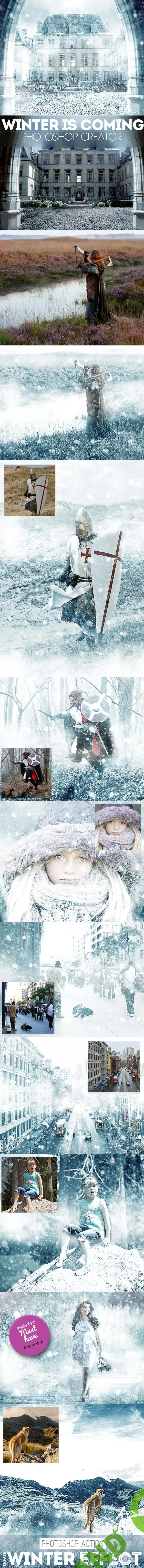 [Graphicriver] Photoshop Actions - Winter is Coming Photoshop Snowing Effect