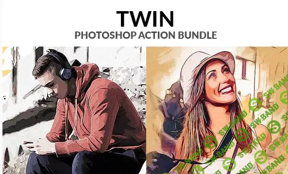 [Graphicriver] Twin photoshop action bundle (2018)