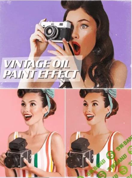 [Graphicriver] Vintage Paint Style Advertising Effect Mockup (2020)