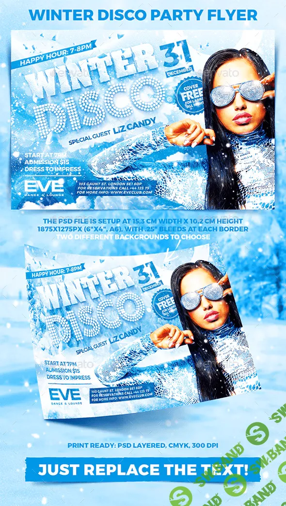 [graphicriver] Winter Disco Party Flyer