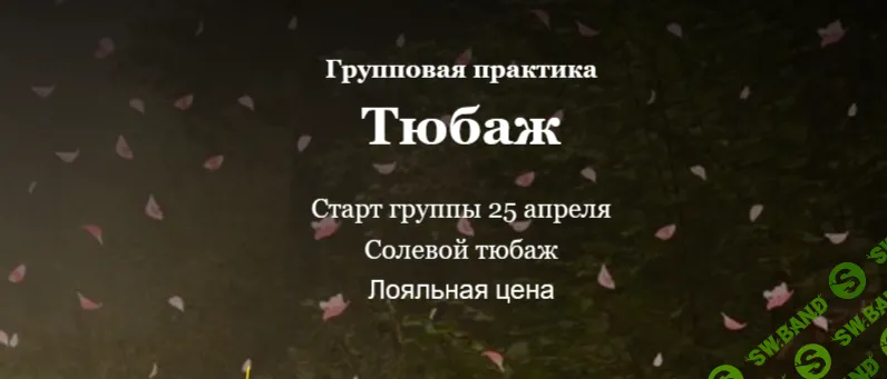 Групповая практика Тюбаж (солевой тюбаж) [Алисья Янг]