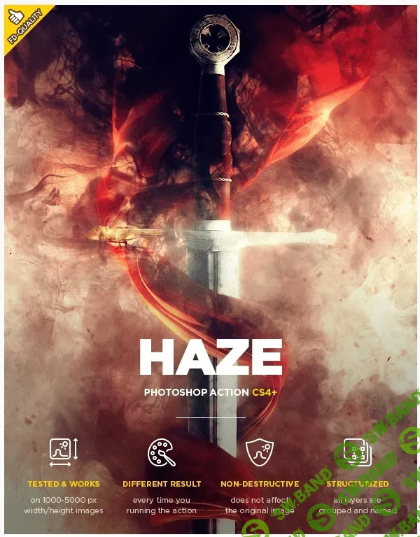 Haze Photoshop Action - новый творческий экшен