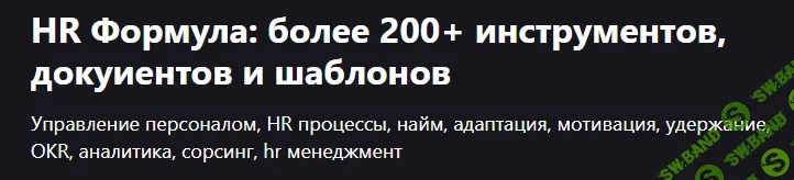 HR Формула: более 200+ инструментов, документов и шаблонов [Udemy] [PapaHR] [Mike Pritula]