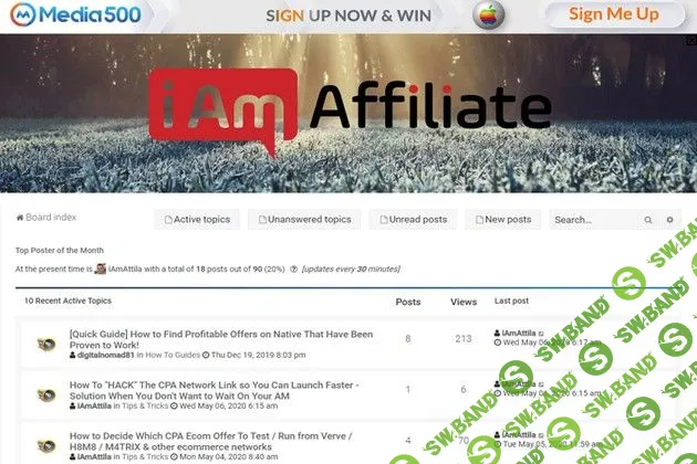 [iAmAttila, iamaffiliate.com] Топ 1 форум по аффилейт маркетингу (на 3 месяца, №4) (2019)