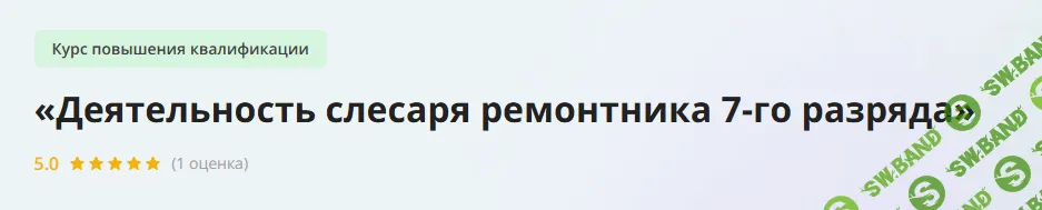 [Инфоурок] Деятельность слесаря ремонтника 7-го разряда (2023)