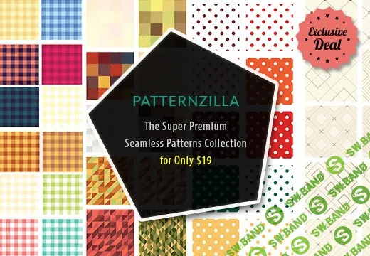 [Inkydeals] PatternZilla - супер премиум коллекция паттернов (бесшовных изображений)