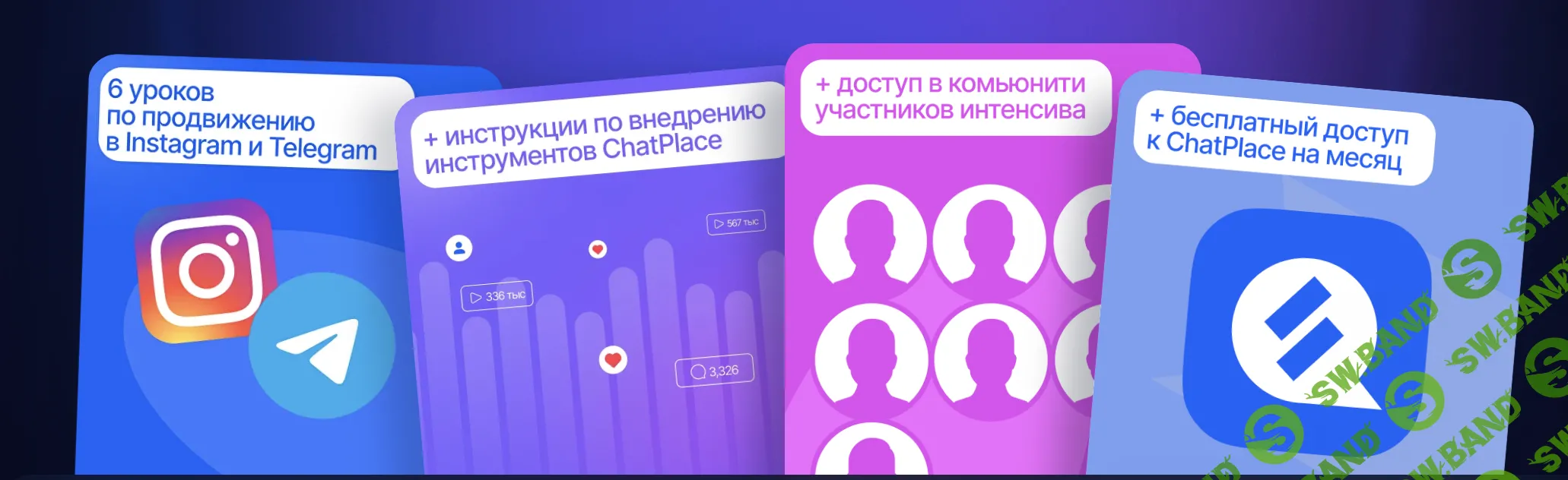 Интенсив по продвижению: Набор подписчиков через воронки в Reels, автоматизации и геймификацию в Instagram и Telegram [ChatPlace] [Дмитрий Торгов]