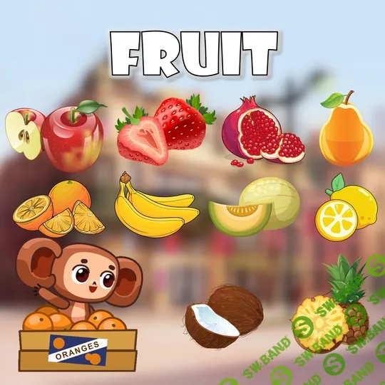 Интерактивная презентация в PowerPoint "Fruit" [Анастасия Дьяченко]