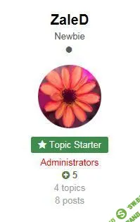 [Invision Community] Topic Starter Info In Topic View 2.0.1 - кнопка автора темы в сообщениях IPS 4