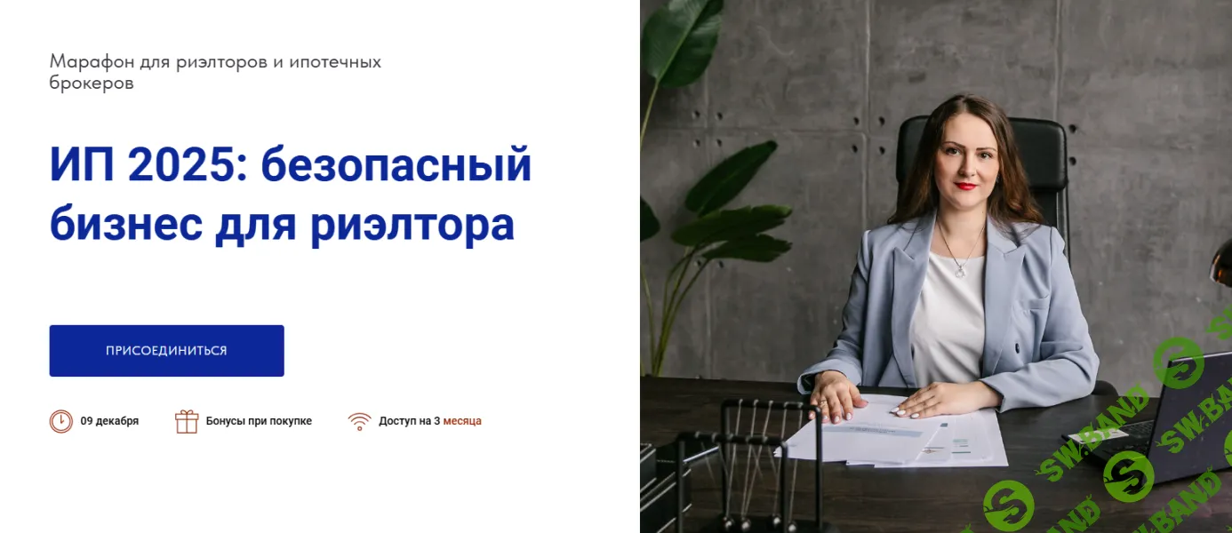 ИП 2025: безопасный бизнес для риэлтора [Тариф 1] [Ксения Турусина]