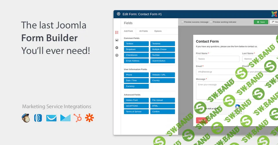 [Joomla] Convert Forms - конструктор форм подписки [Tassos Marinos] (продление 7)