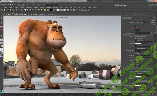 Курс 3D моделирования, текстурирования и анимации в программе Autodesk Maya. Часть 2 (динамика)