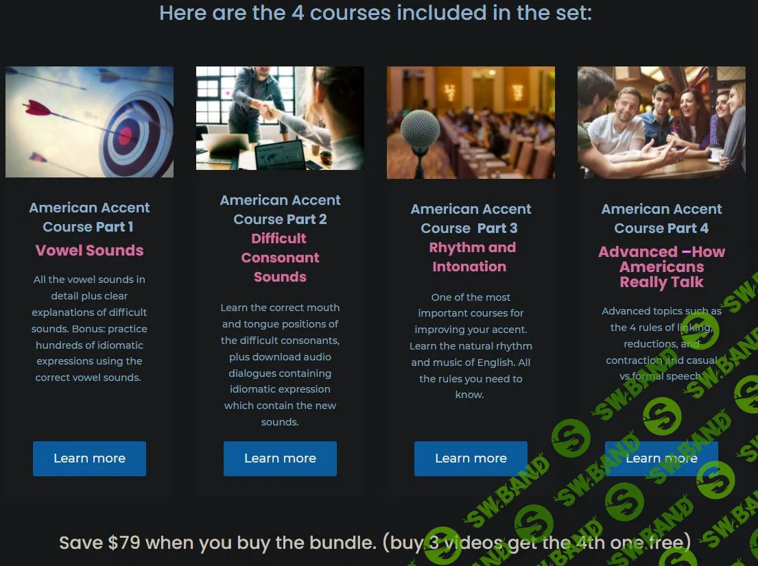 [Lisa Mojsin] The American Accent Course Bundle. 4 courses (2022)
