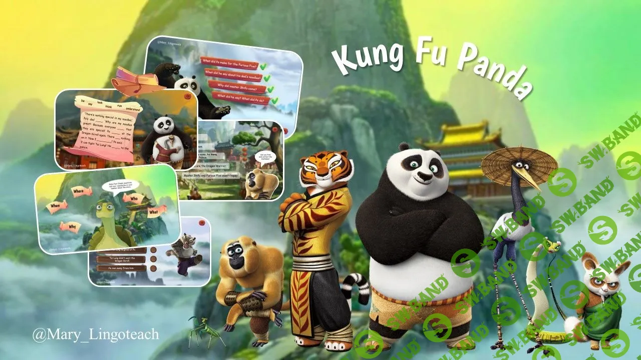 Скачать курс «Презентация по книге Kung Fu Panda» [Mary_ Lingoteach]