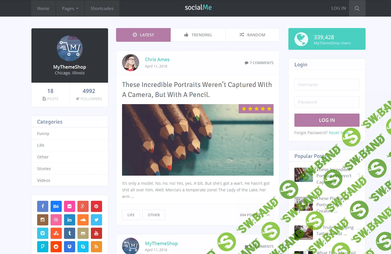 [mythemeshop] SocialMe 1.2.4 – Impress Visitors With a Fast Social WordPress Website