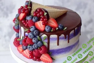 [nezabudka_cake] Шоколадный торт с вишней + шоколадные бисквиты с начинкой (2019)