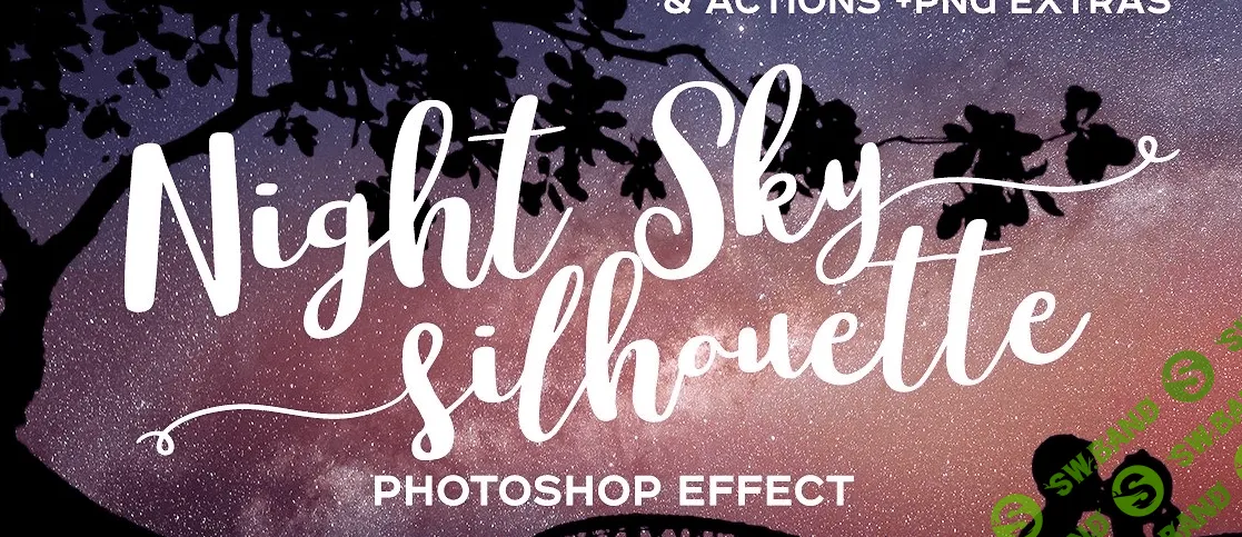 Night Sky Silhouette Actions (2018)