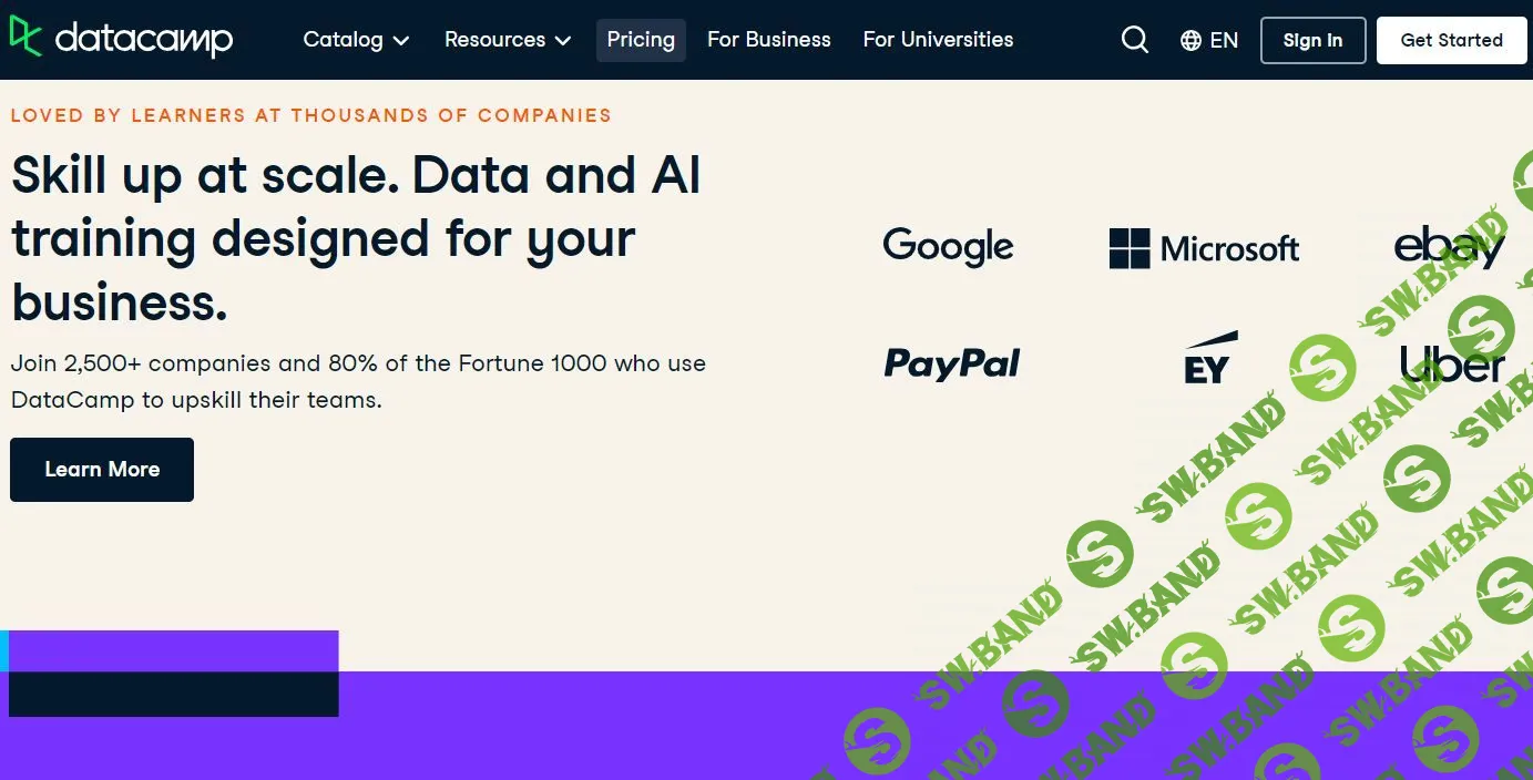 Онлайн-платформа по обучению data science [datacamp.com] на 1 год