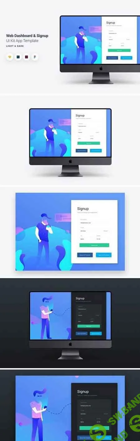 [PanoplyStore] Web Dashboard & Signup UI Kit App Template 10